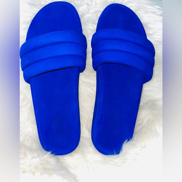 Seychelles slides In Cobalt Suede - Picture 2 of 4